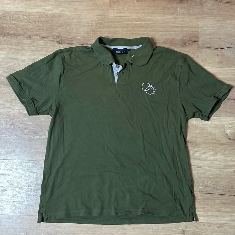 Roberto Cavalli Class Polo‎ Shirt. Green. Size XL. Good condition. Authentic.